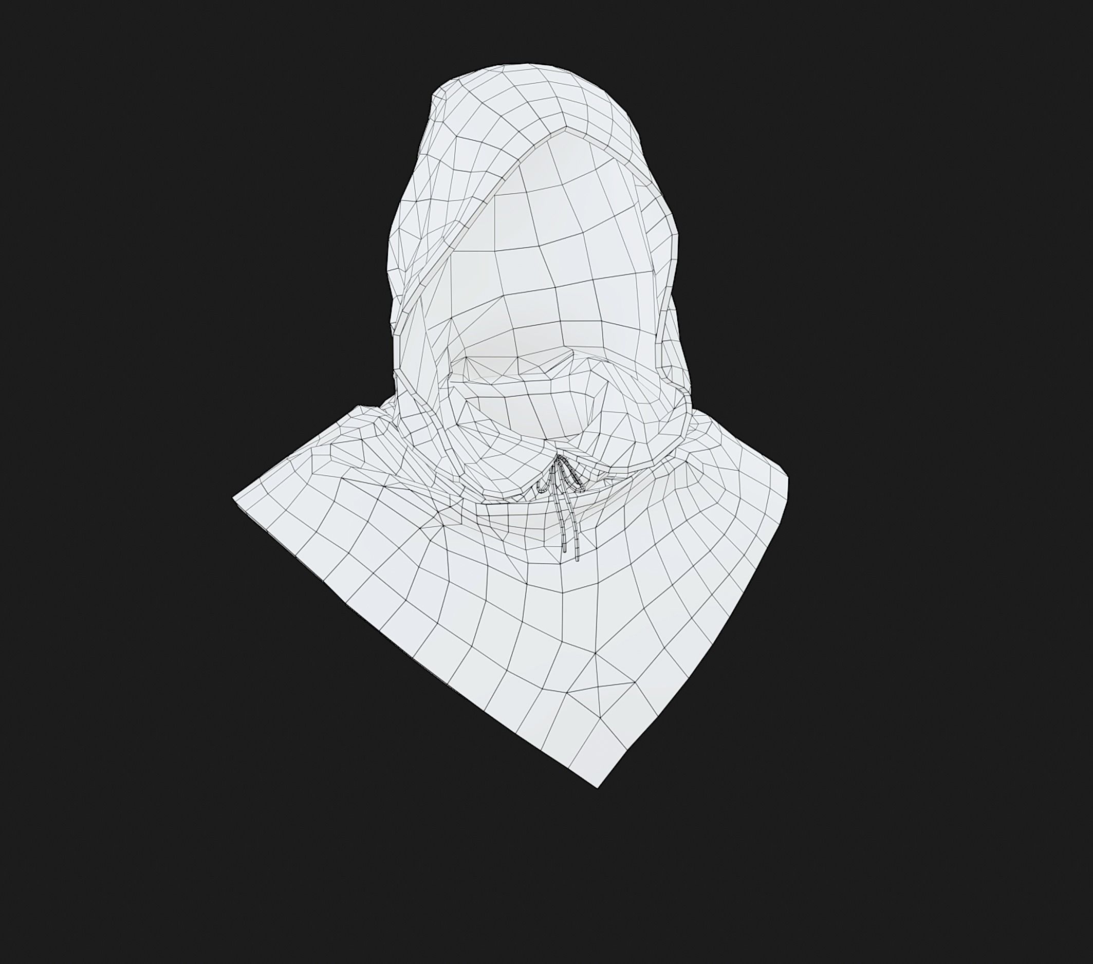 Brown Medieval Outfit Low-poly 3D model_20