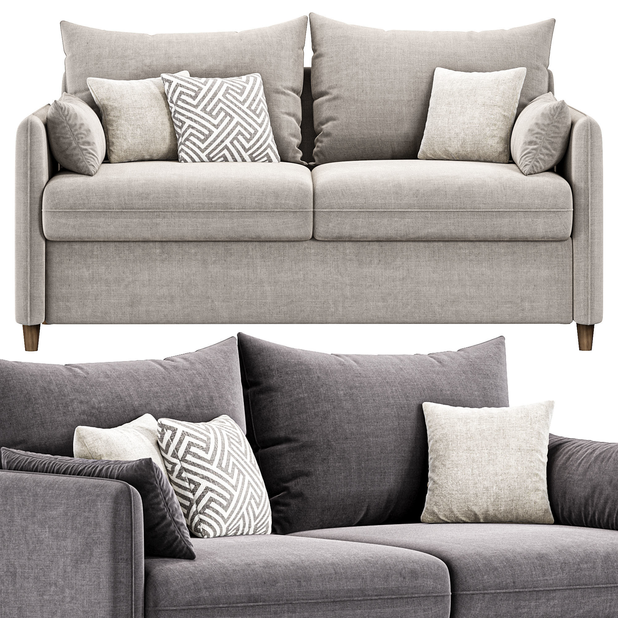 Mons Wagon Sofa By Skdesign 3D model_4