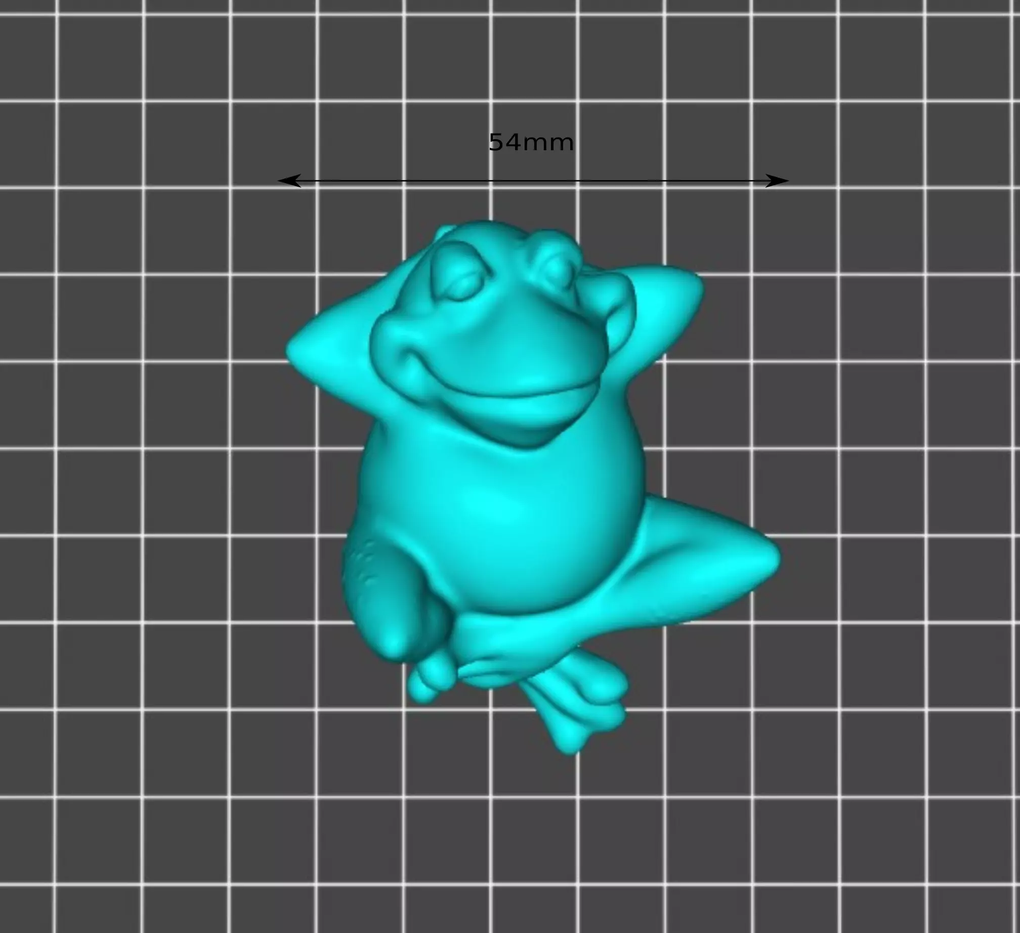 The lazy frog is resting Free 3D print model_0