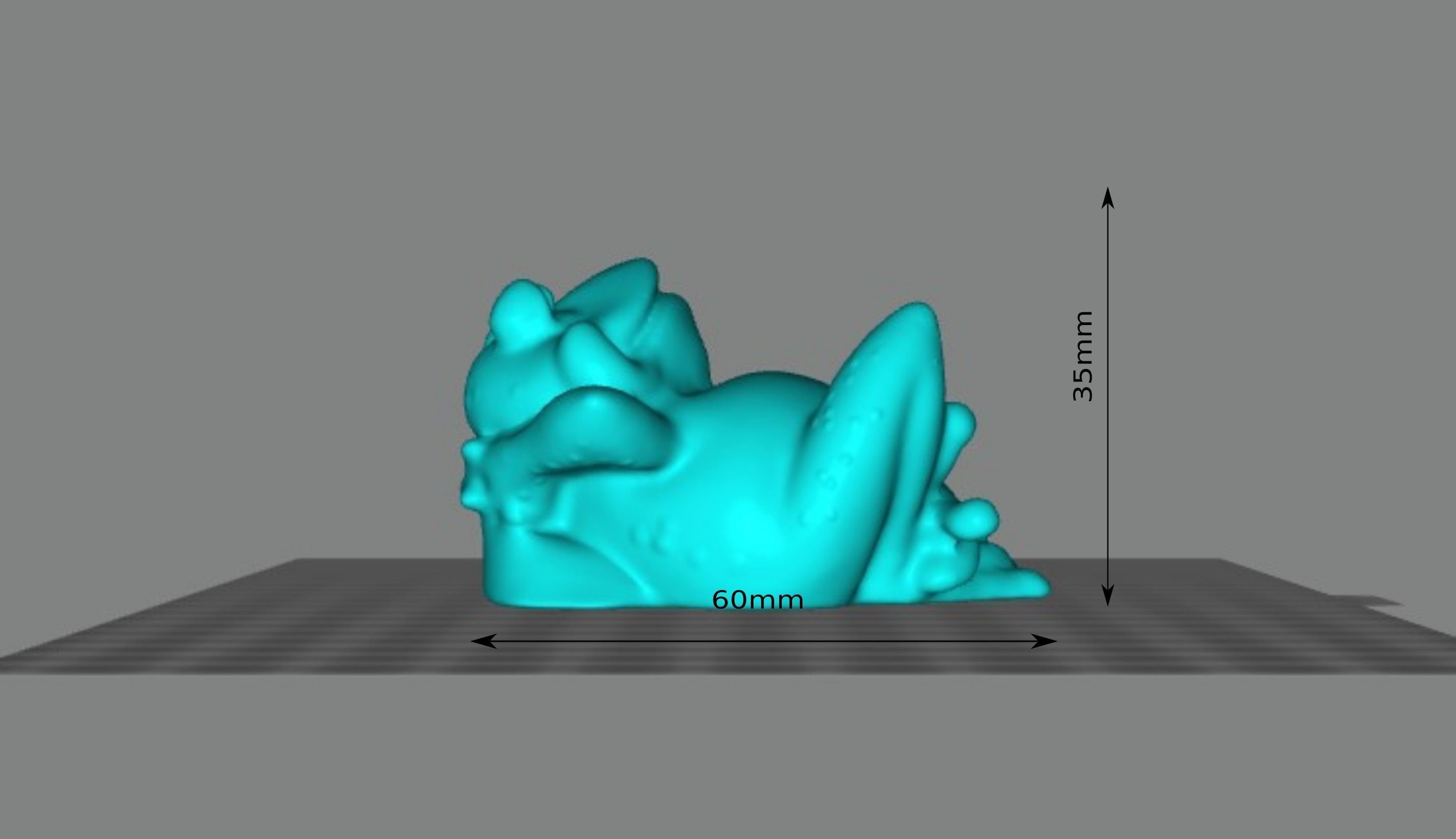 The lazy frog is resting Free 3D print model_2