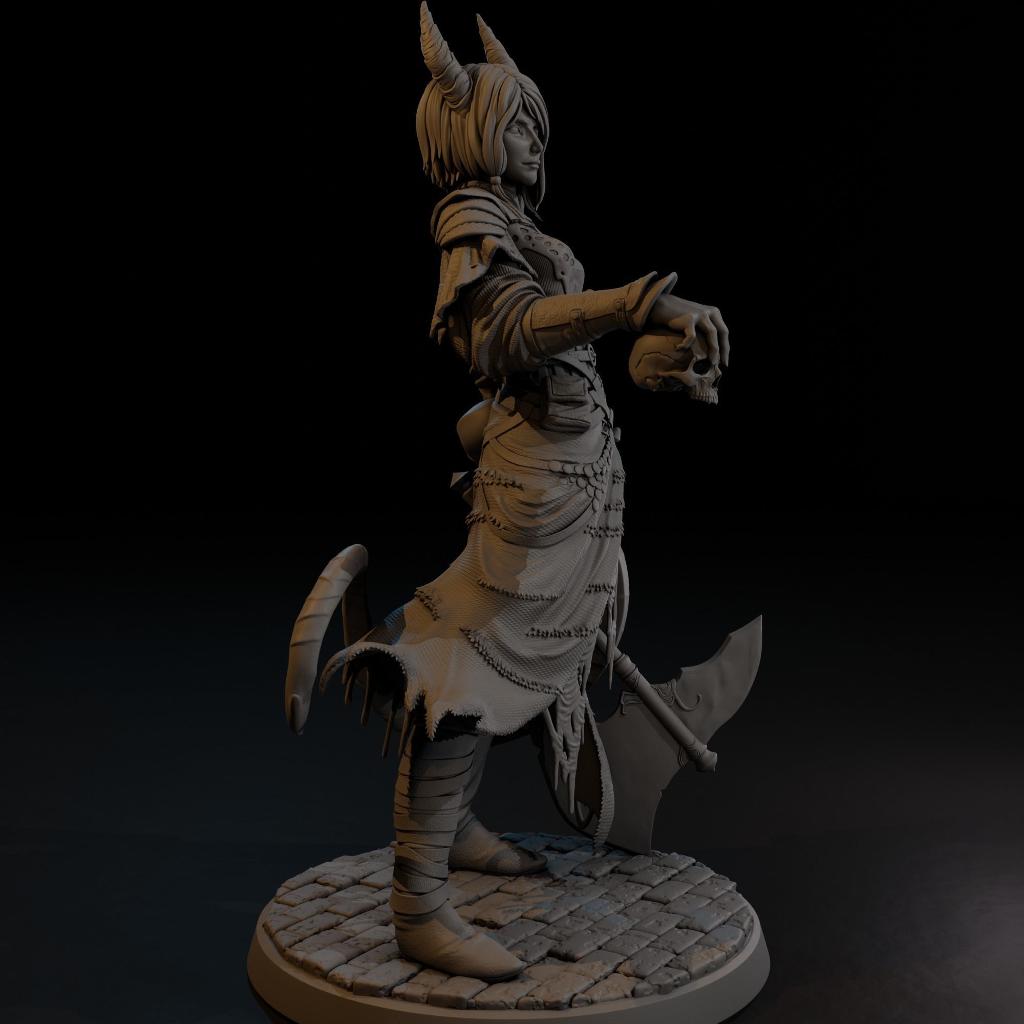 DnD Tiefling 3D model 3D printable | CGTrader
