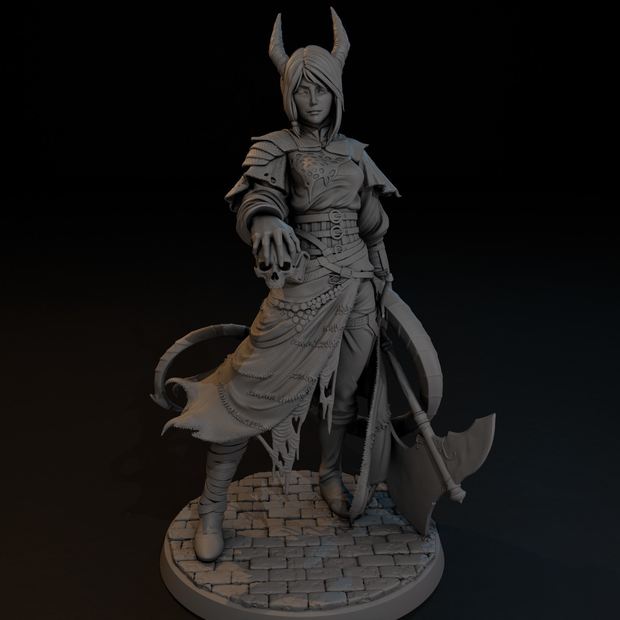 DnD Tiefling 3D model 3D printable | CGTrader