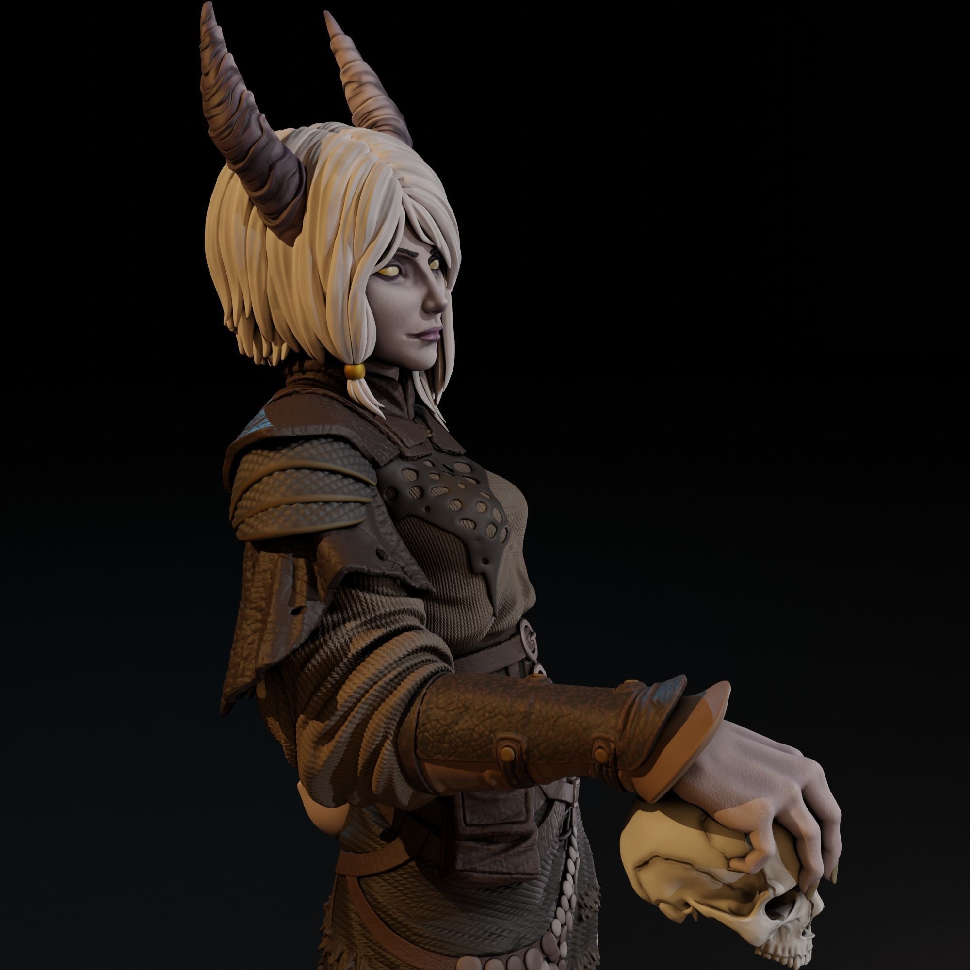 DnD Tiefling 3D model 3D printable | CGTrader