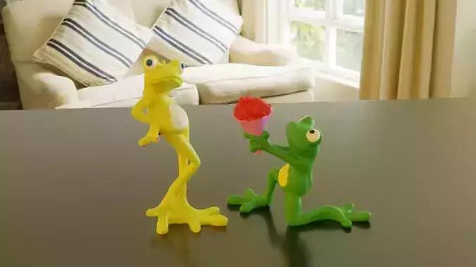 PAIR OF FROGS-Two frogs