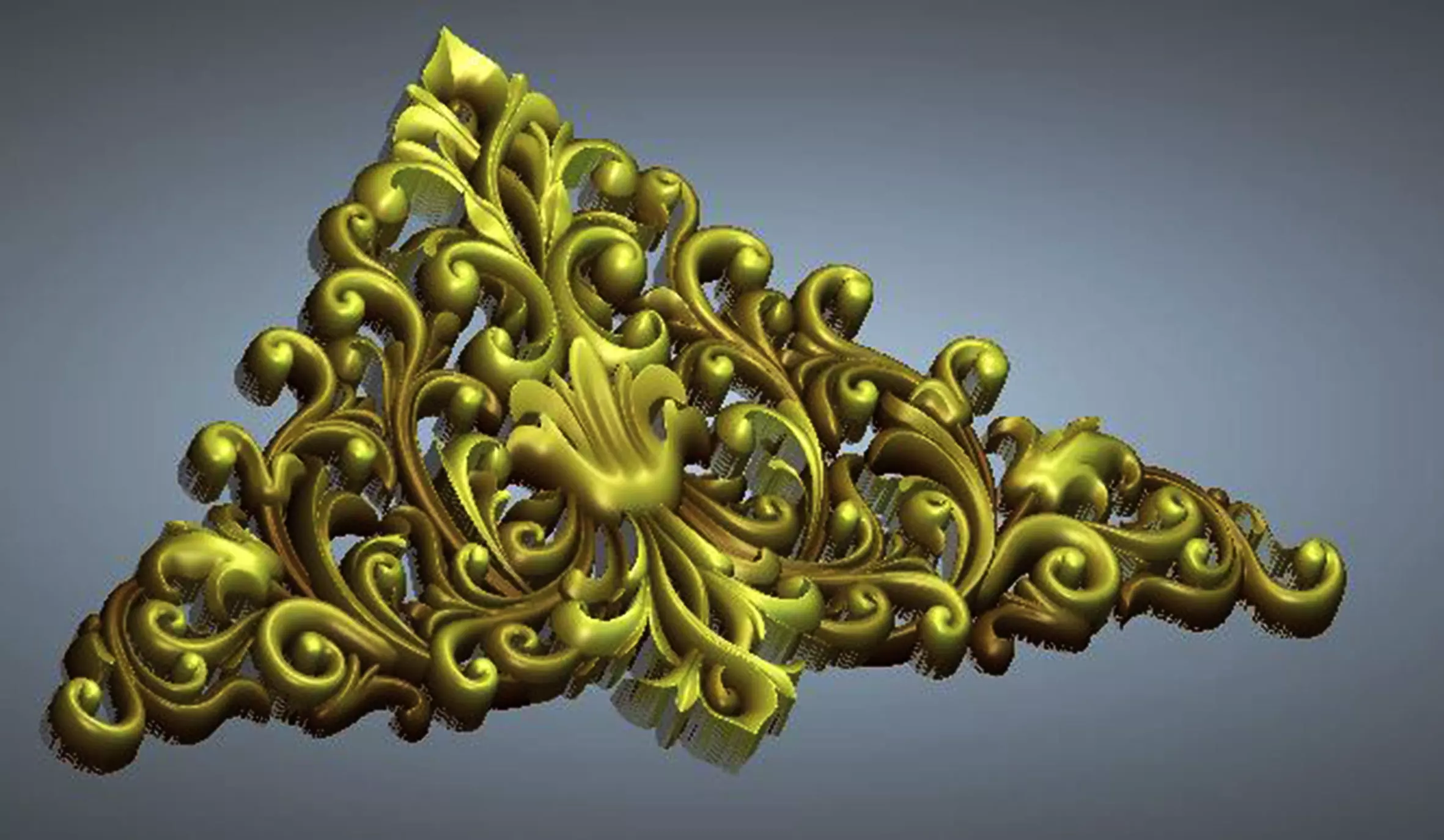Decorative carving suitable for wood 3D print model