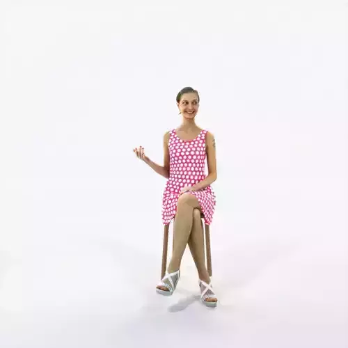 Aspiration 08L Explaining Sitting Casual Woman