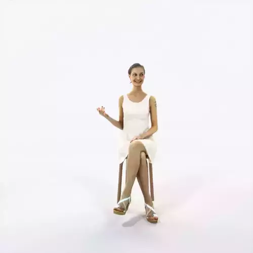 Aspiration 08D Explaining Sitting Casual Woman