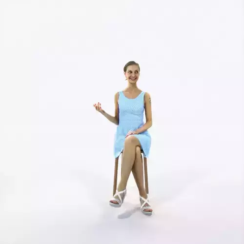 Aspiration 08B Explaining Sitting Casual Woman