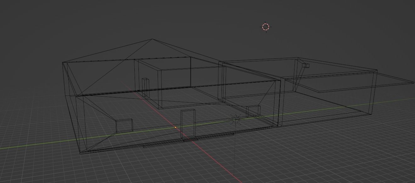 Free Basic House Free low-poly 3D model_4