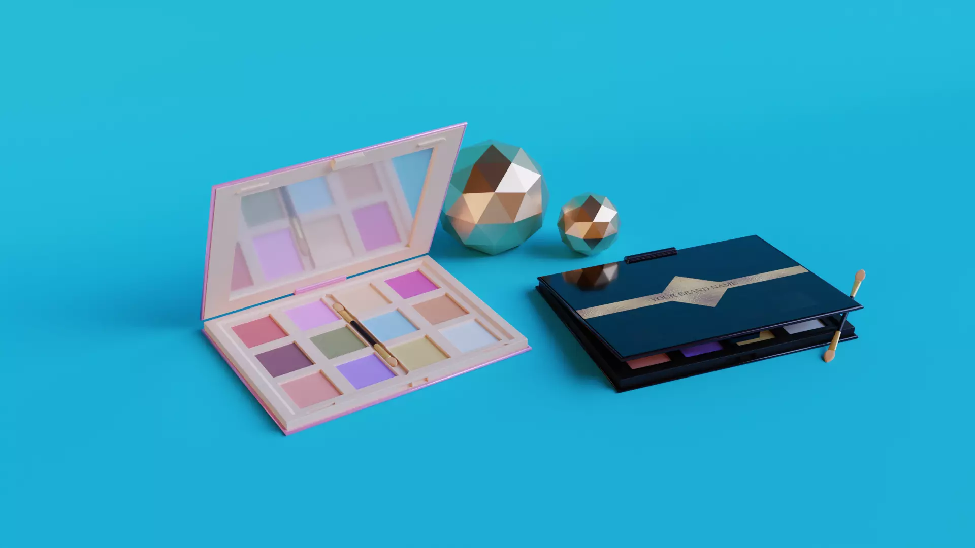 3D Cosmetic Eye shadow box 3D model_0