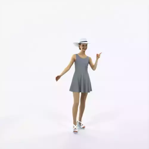 Aspiration 13D pointing Couple Pointing walking Casual Woman