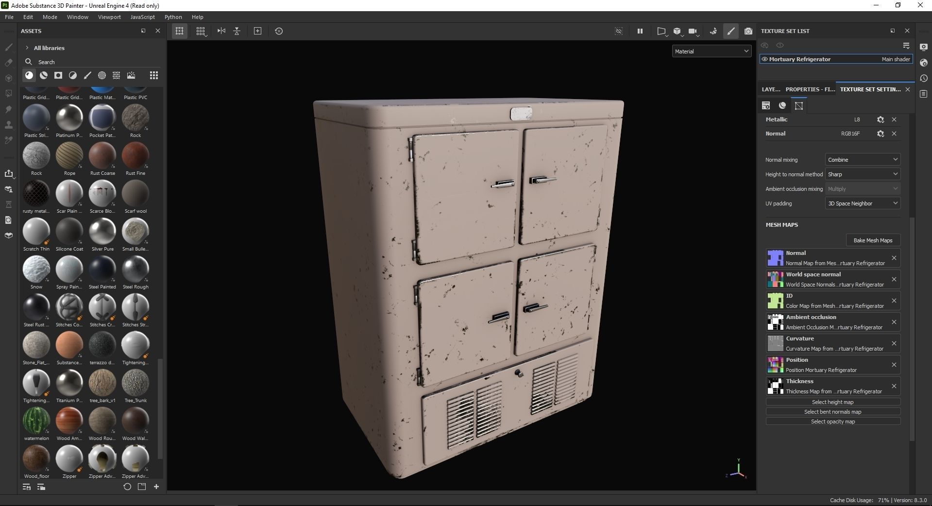 Mortuary Refrigerator 3D Model Low-poly 3D model_7