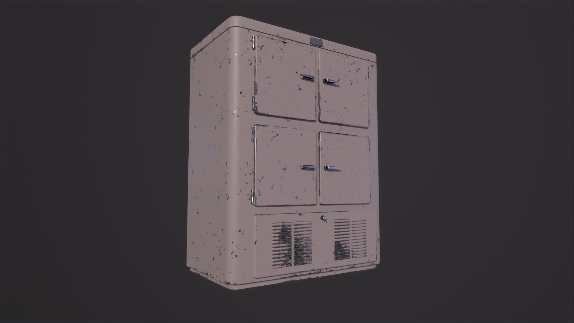 Mortuary Refrigerator 3D Model Low-poly 3D model_4