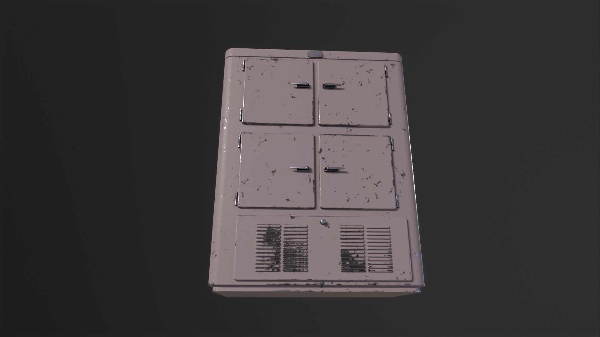 Mortuary Refrigerator 3D Model Low-poly 3D model_5