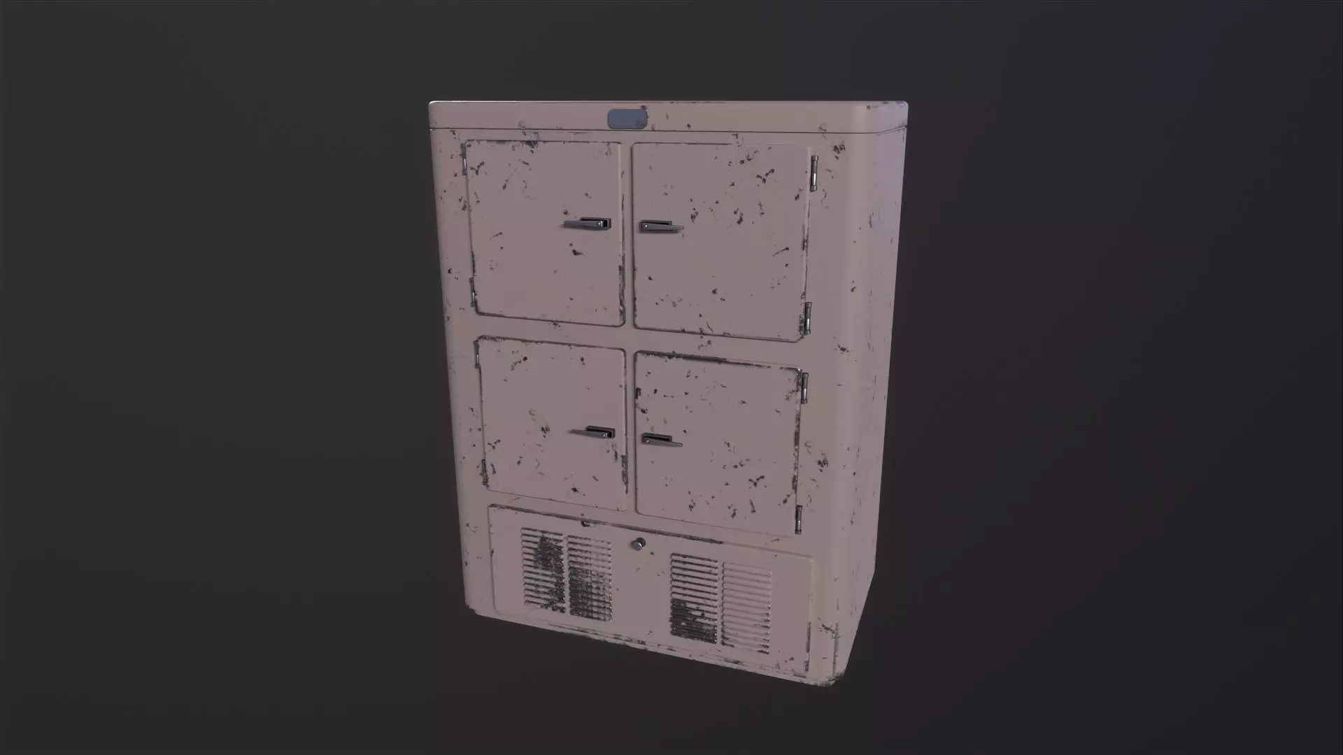 Mortuary Refrigerator 3D Model Low-poly 3D model_0