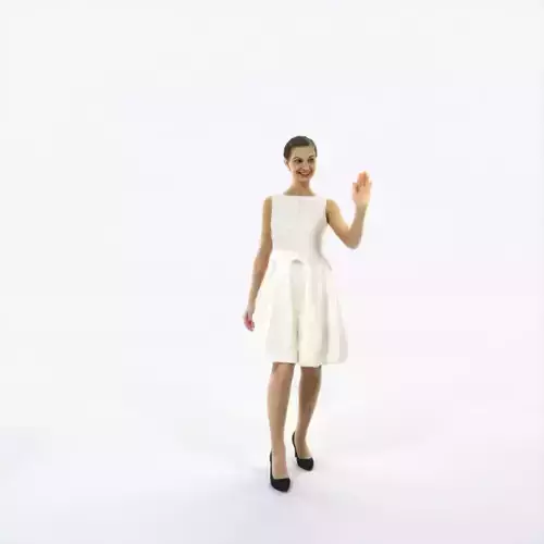 Aspiration 13E waving walking Event Elegant Woman