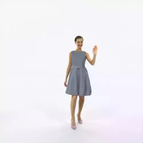 Aspiration 13D waving walking Event Elegant Woman