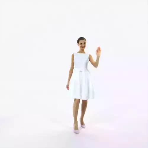 Aspiration 13C waving walking Event Elegant Woman