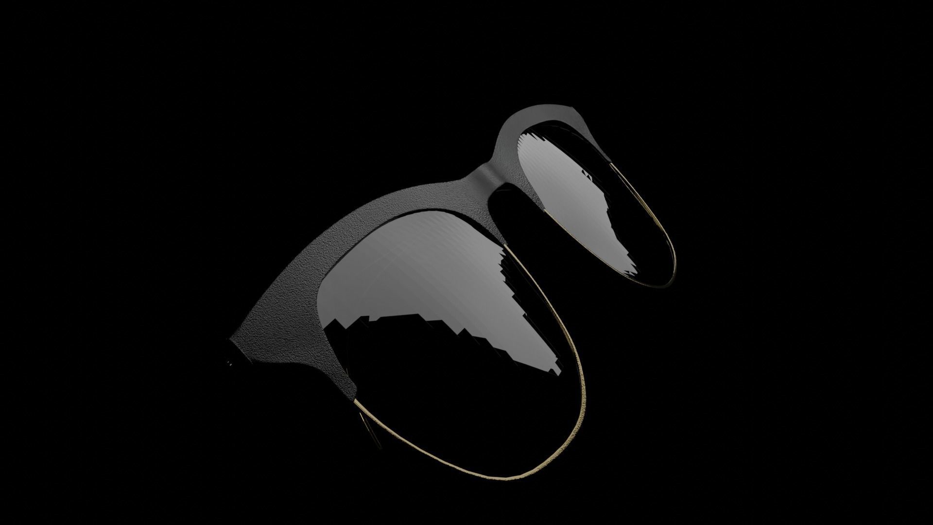 Glasses 3D print model_2