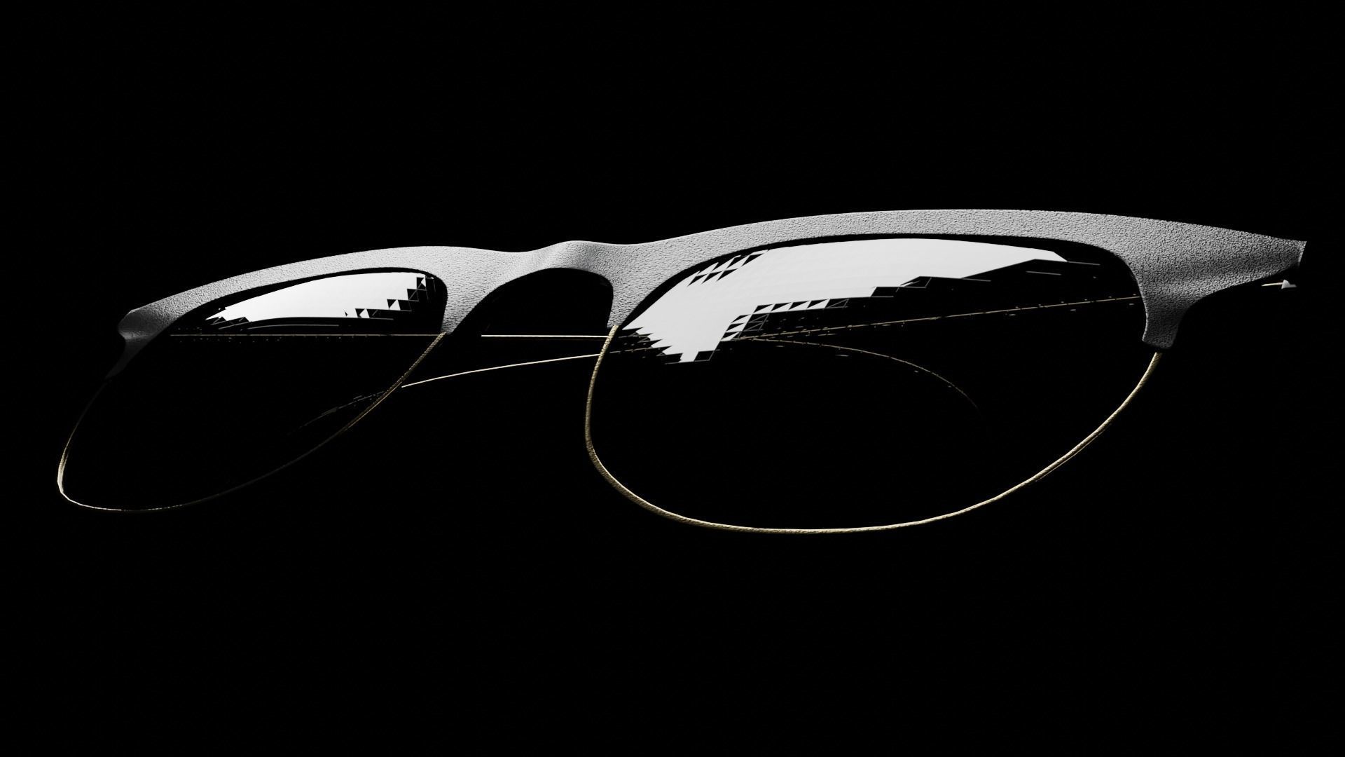 Glasses 3D print model_3