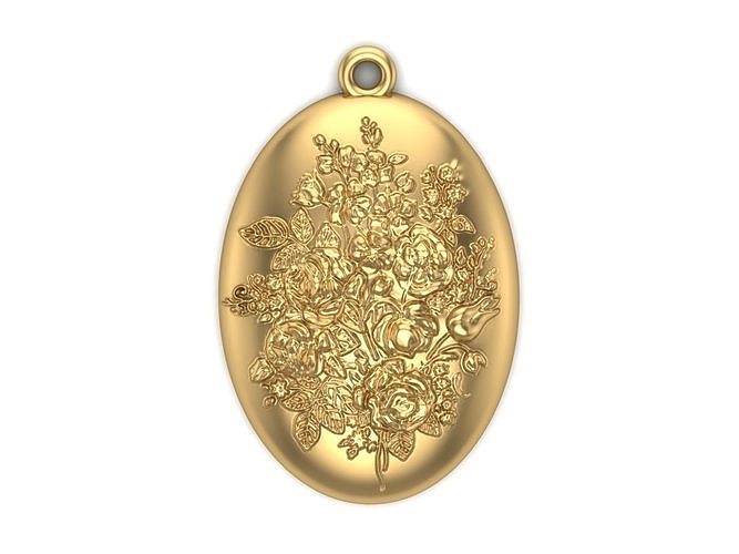 Flowers pendant Free 3D print model