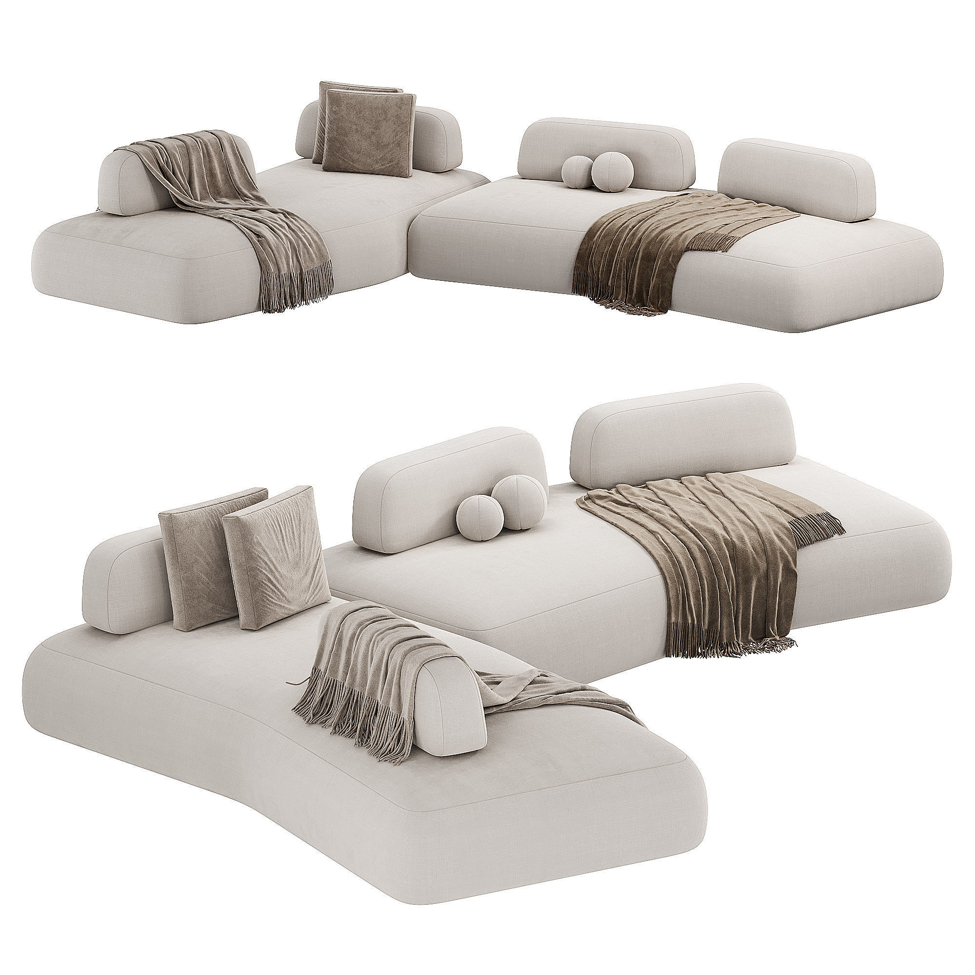 CURVE Sofa 3D model_1