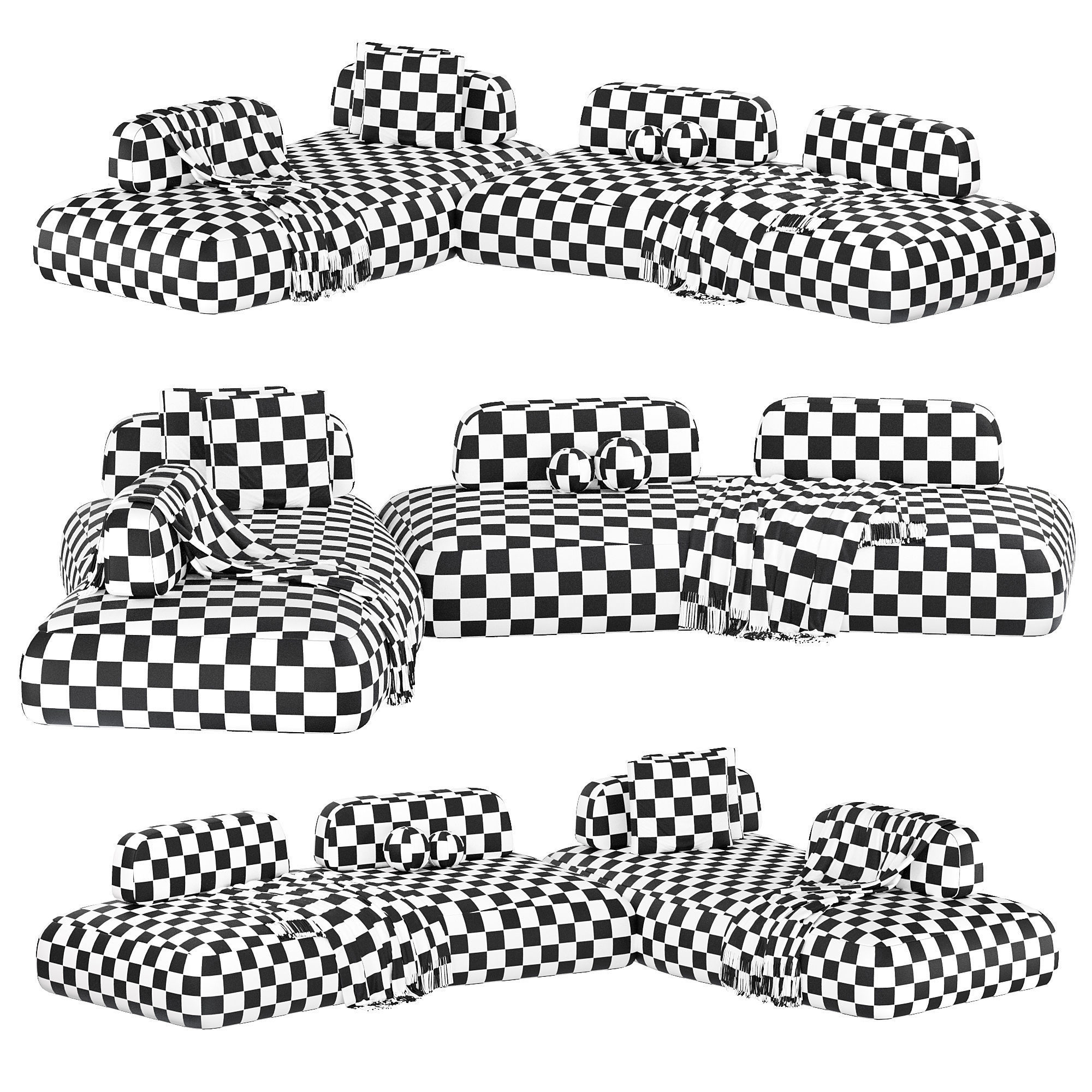 CURVE Sofa 3D model_3