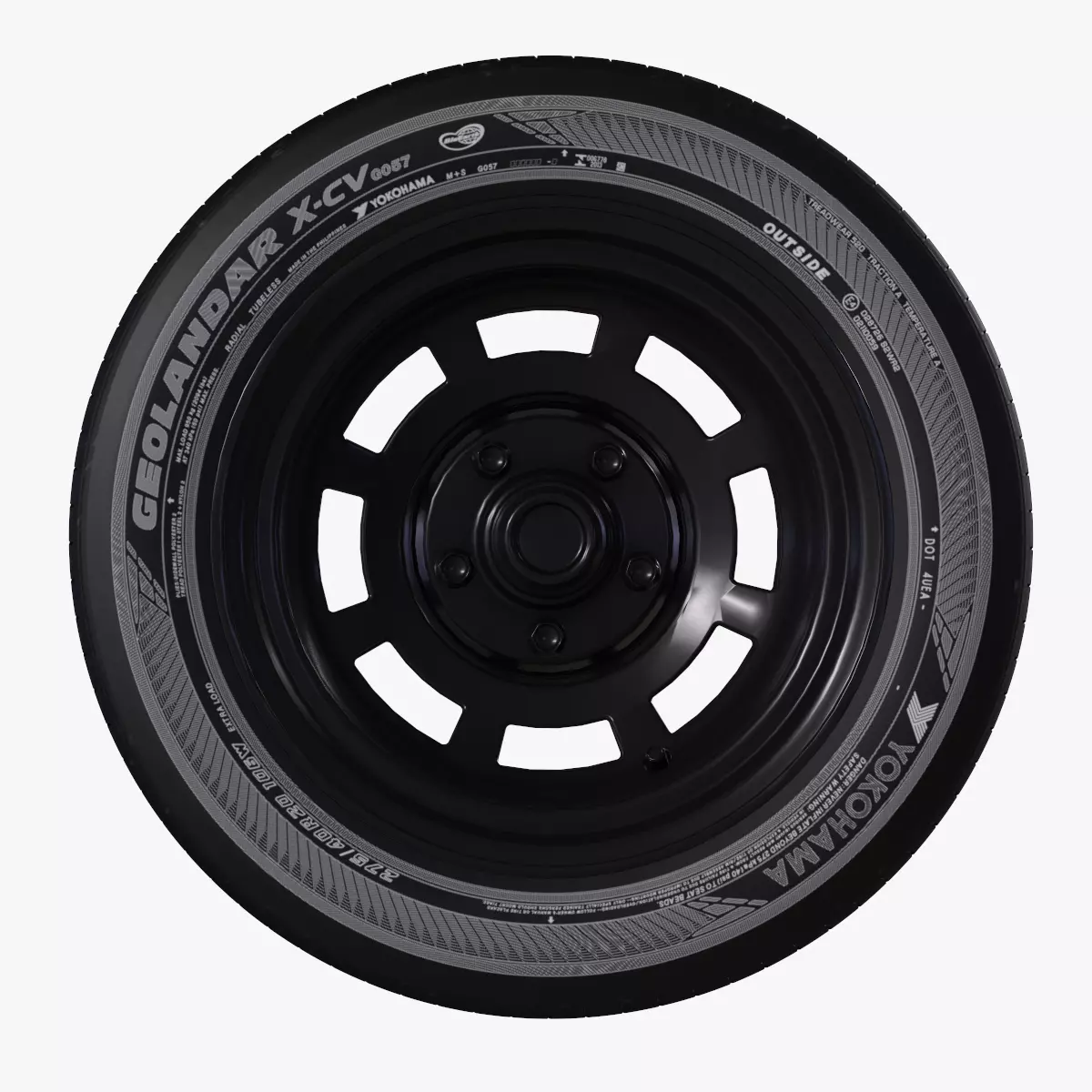 Yokohama Wheel - Bluearth Van RY55 - Geolandar Low-poly 3D model