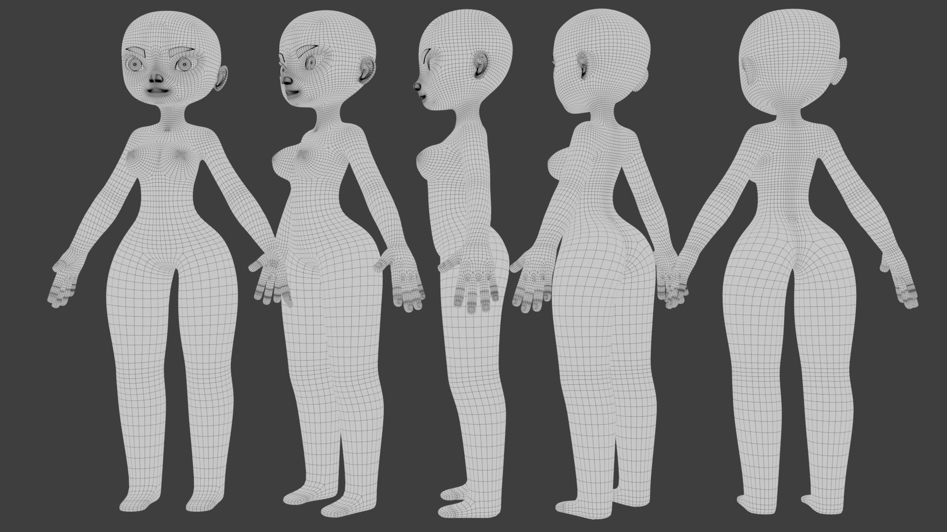 Stylized Char 3D model_2