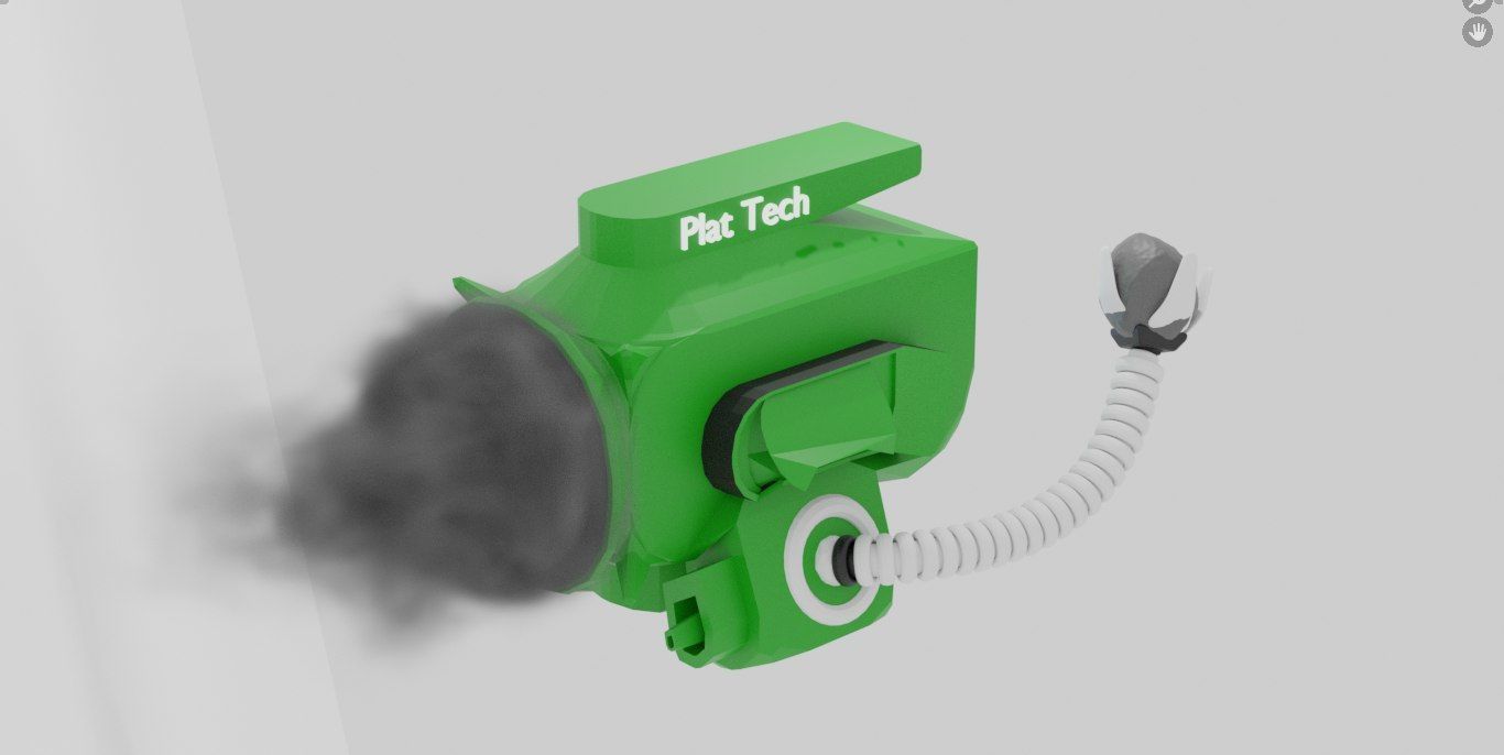 Robot Garbage Cleaner 3D model_1