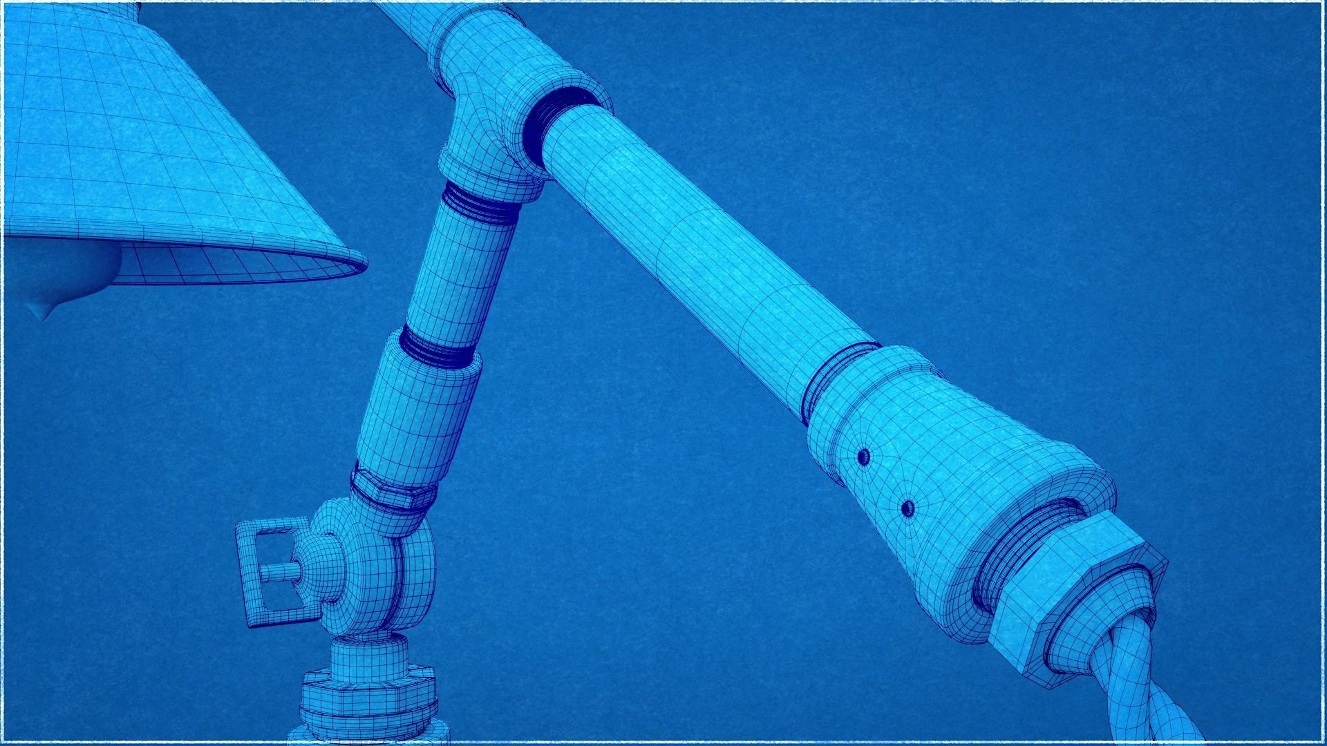 Industrial Copper Tube Lamp 3D model_13