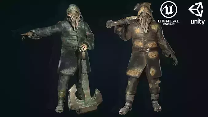 Sea Wanderer Low-poly 3D model