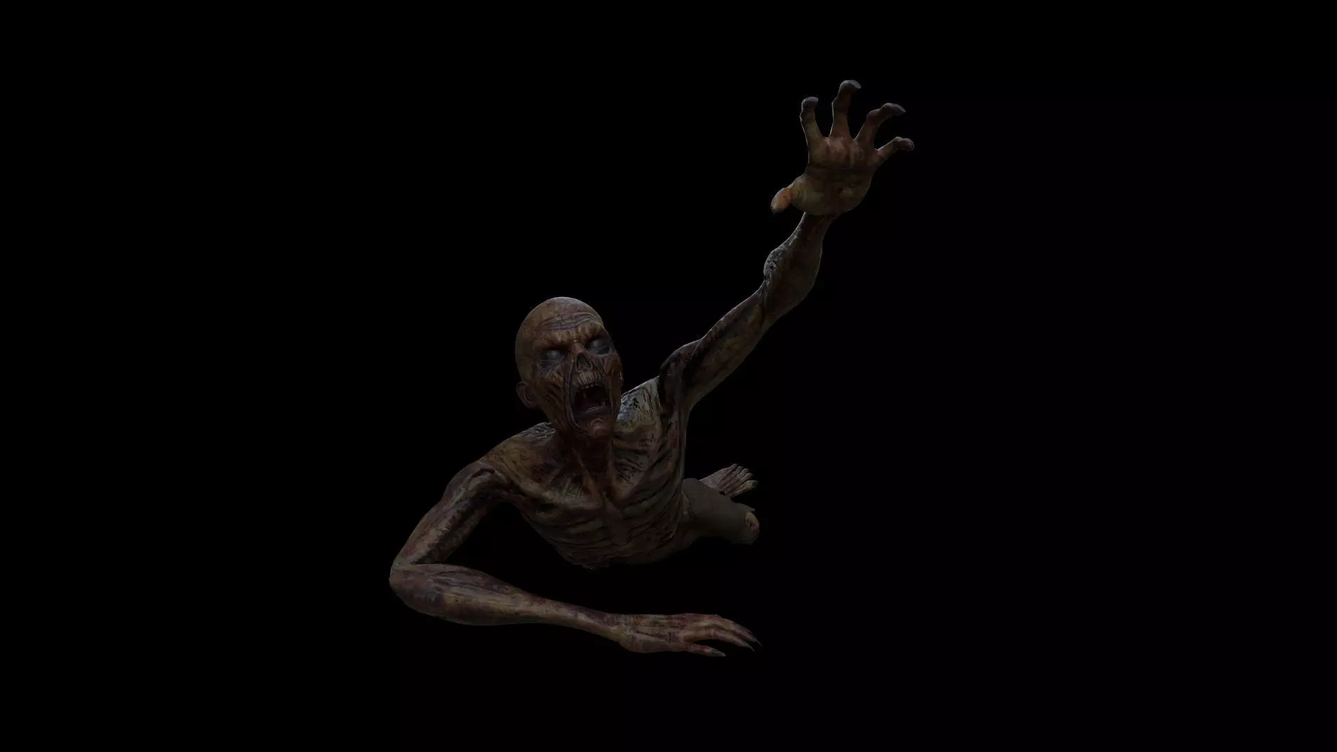 ZOMB03 Zombie Crawling 3D model_0
