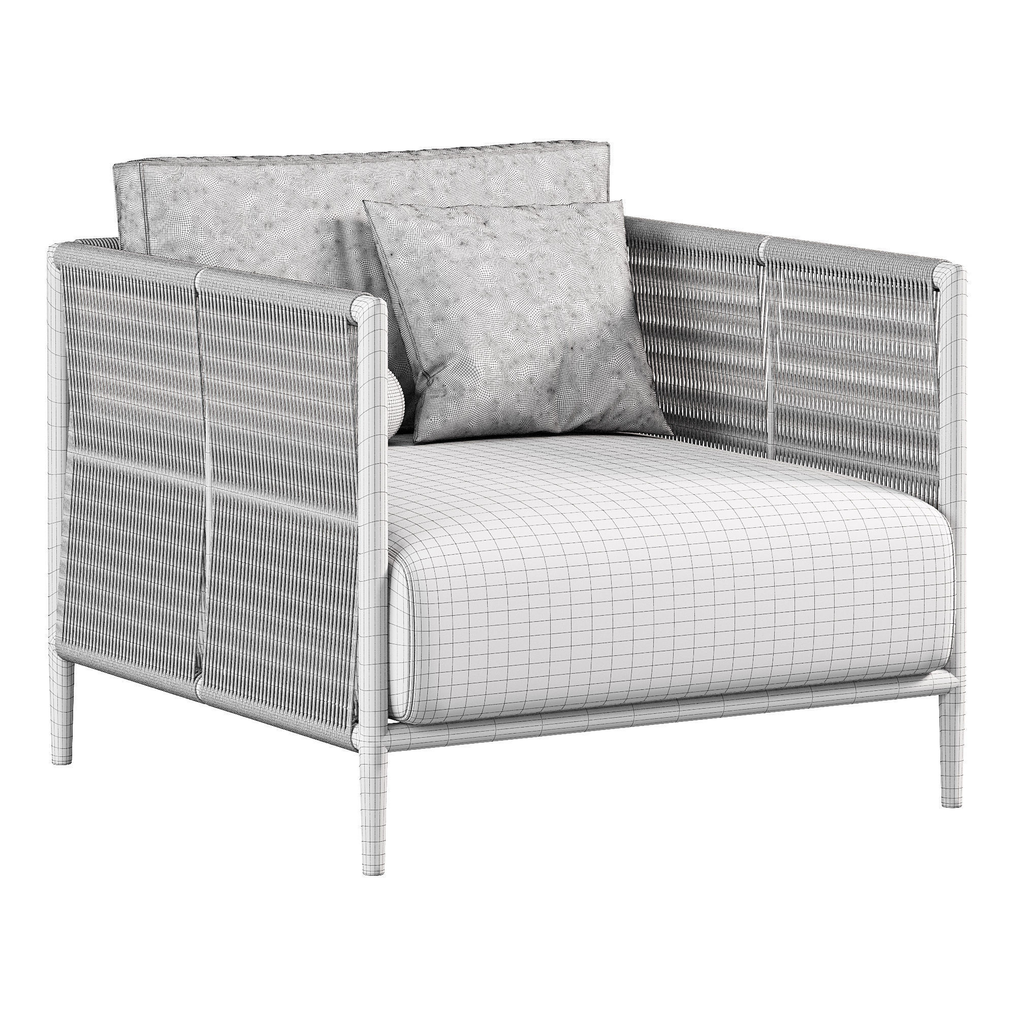 Maldives Lounge Chair 3D model_5