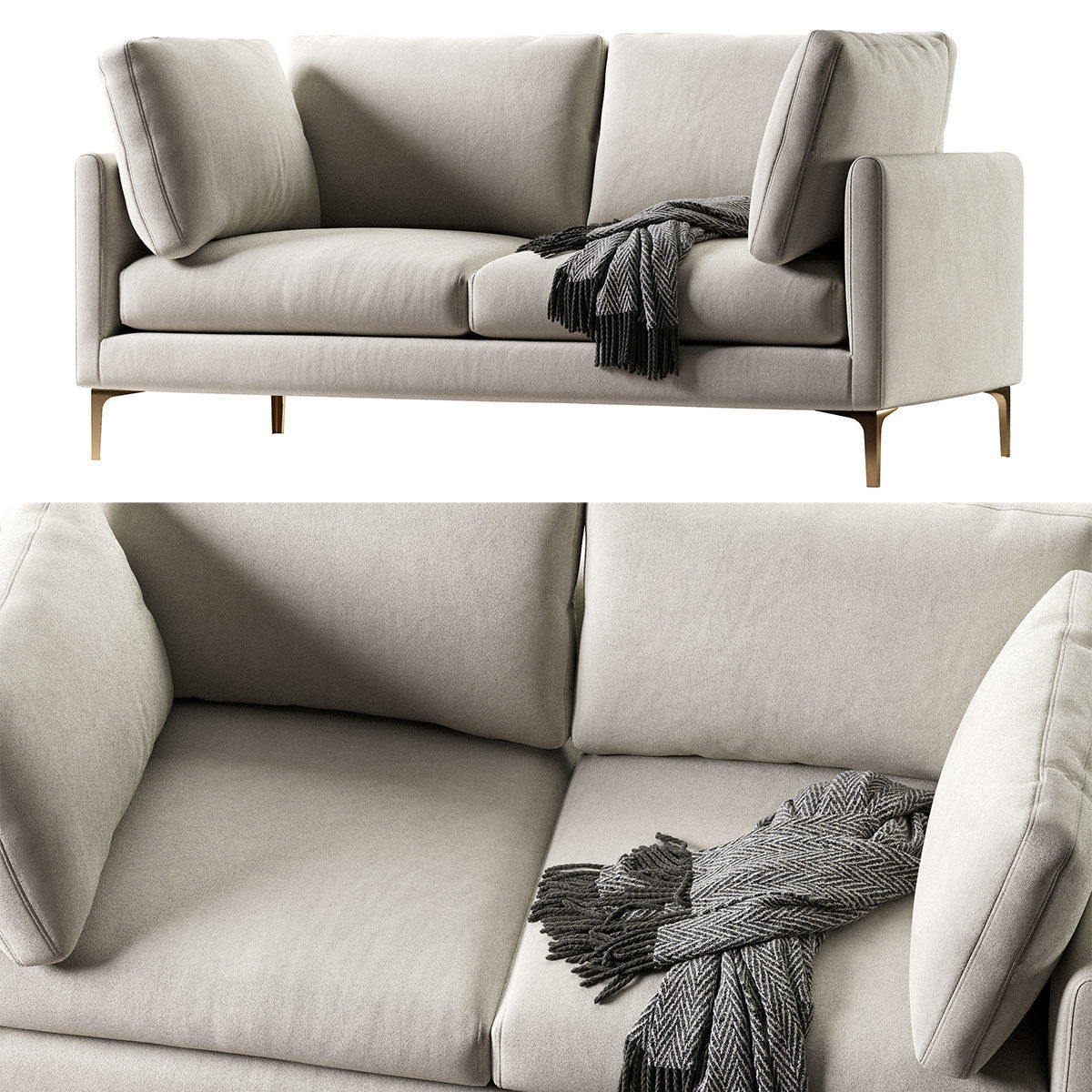 Adams 2 Seater Sofa 3D model_21