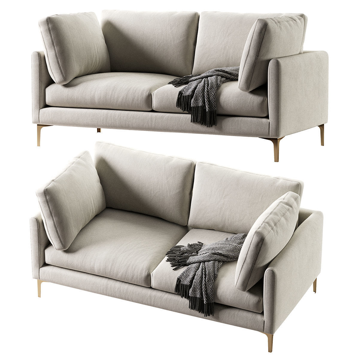 Adams 2 Seater Sofa 3D model_15