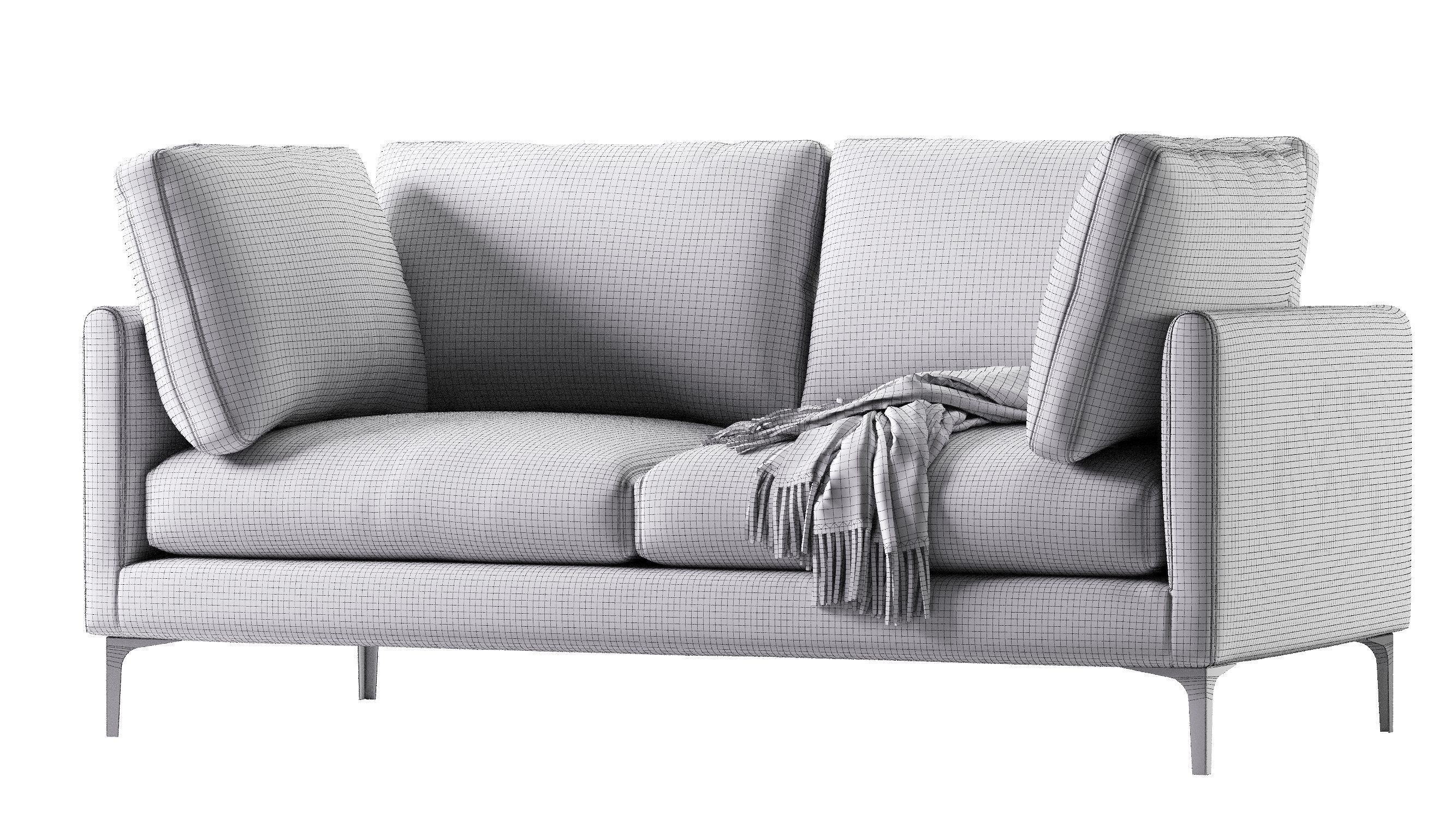 Adams 2 Seater Sofa 3D model_7