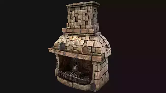 Medieval Fireplace 