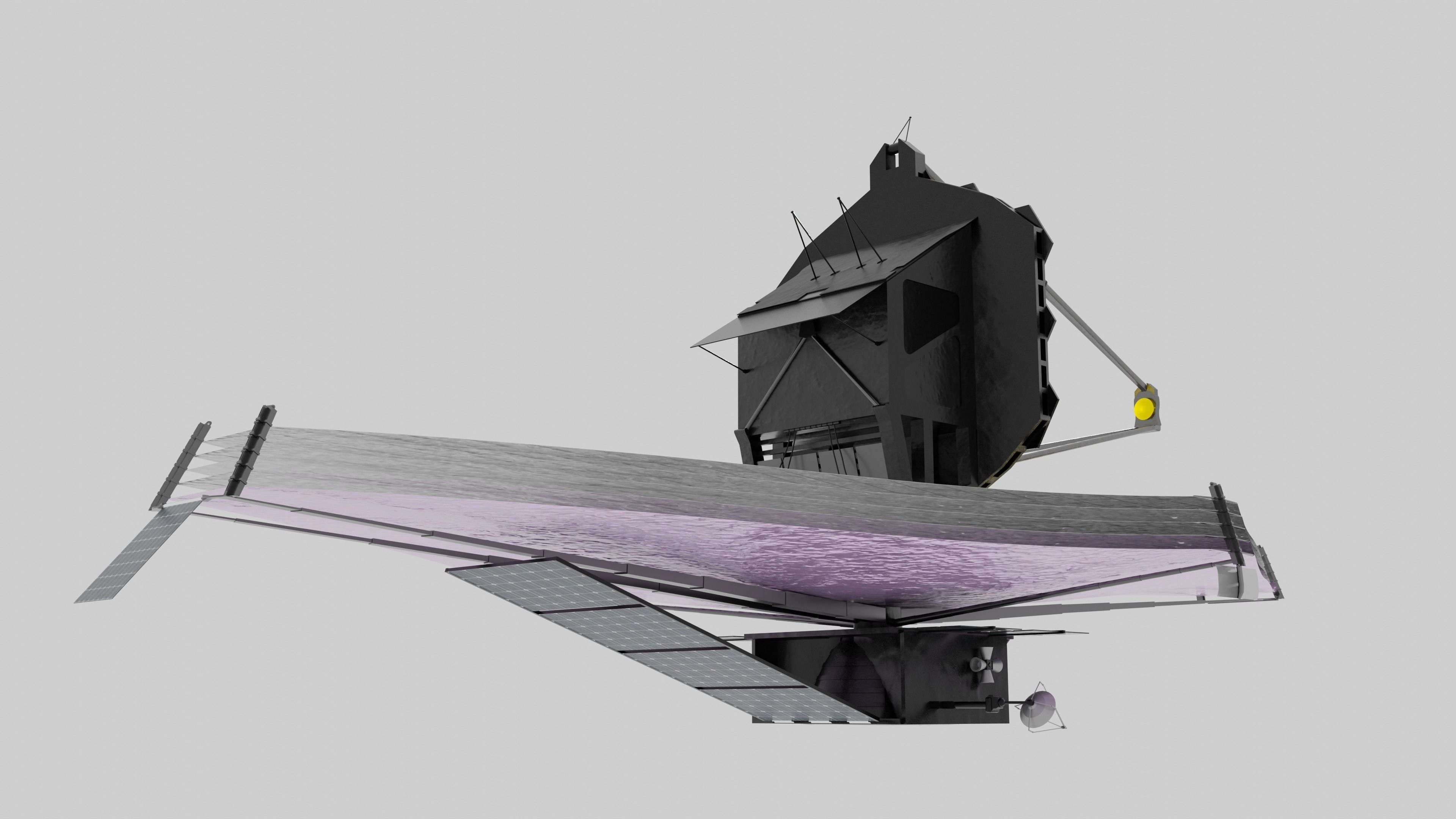 JWST Space Telescope 3D model_1