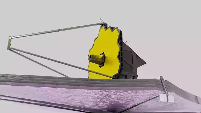 JWST Space Telescope 3D model