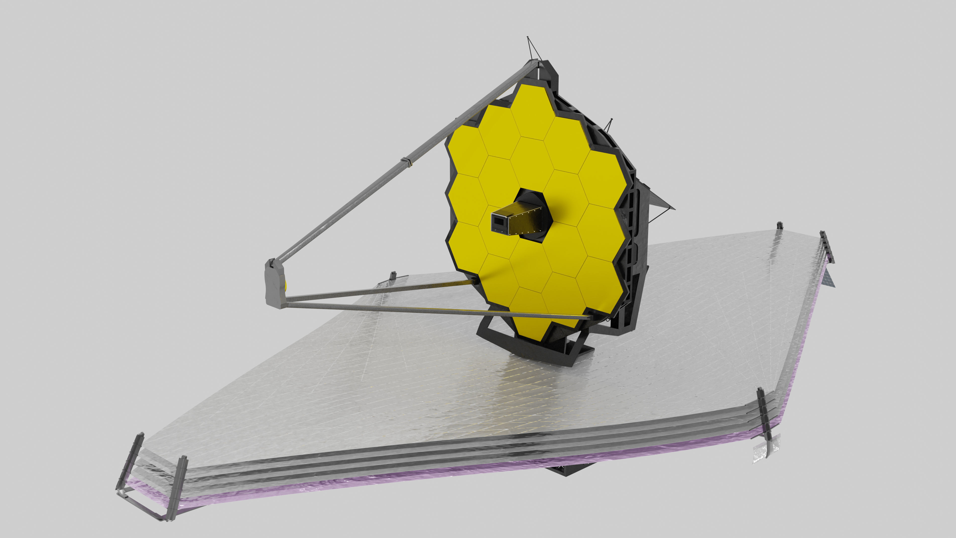 JWST Space Telescope 3D model_2