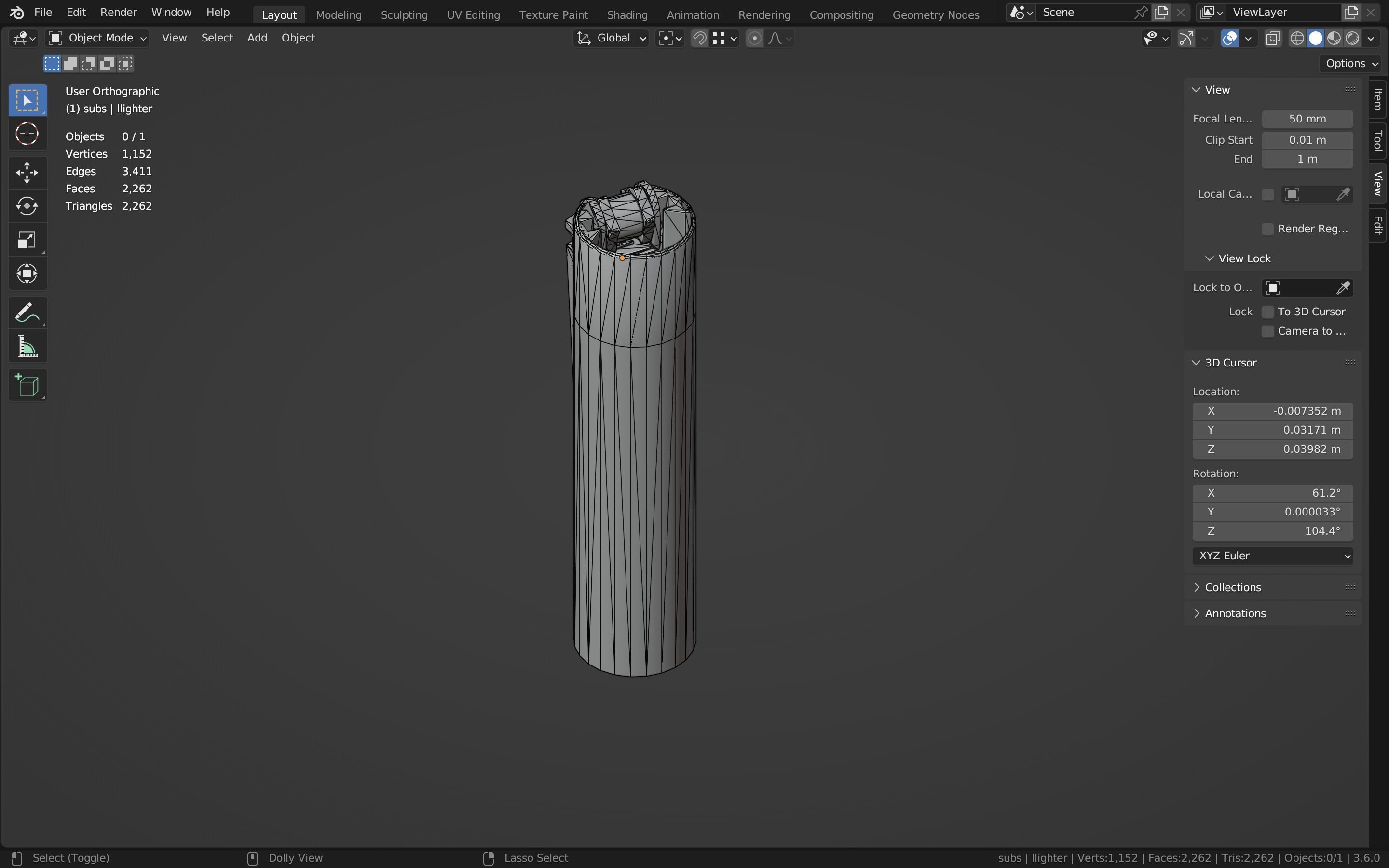 lighter  Low-poly 3D model_10