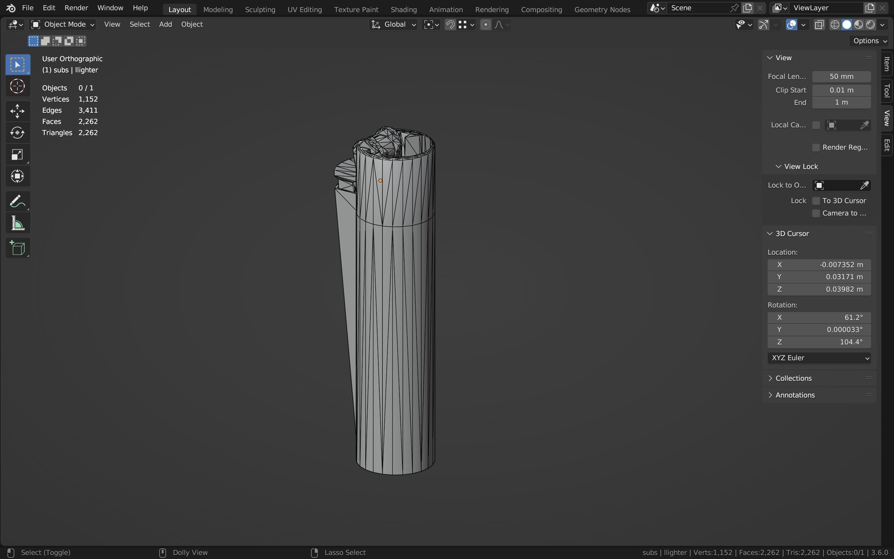 lighter  Low-poly 3D model_9