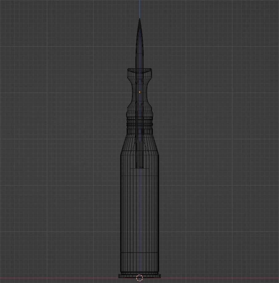 APFSDS 57 x 348 mm SR 3D model_4