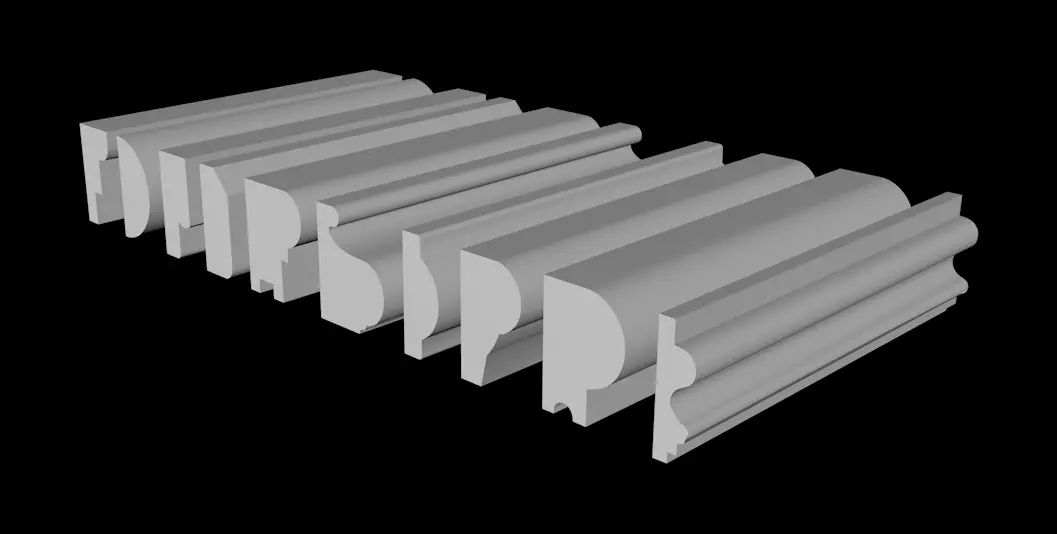 Pack Cimaises 1-10 Free 3D model