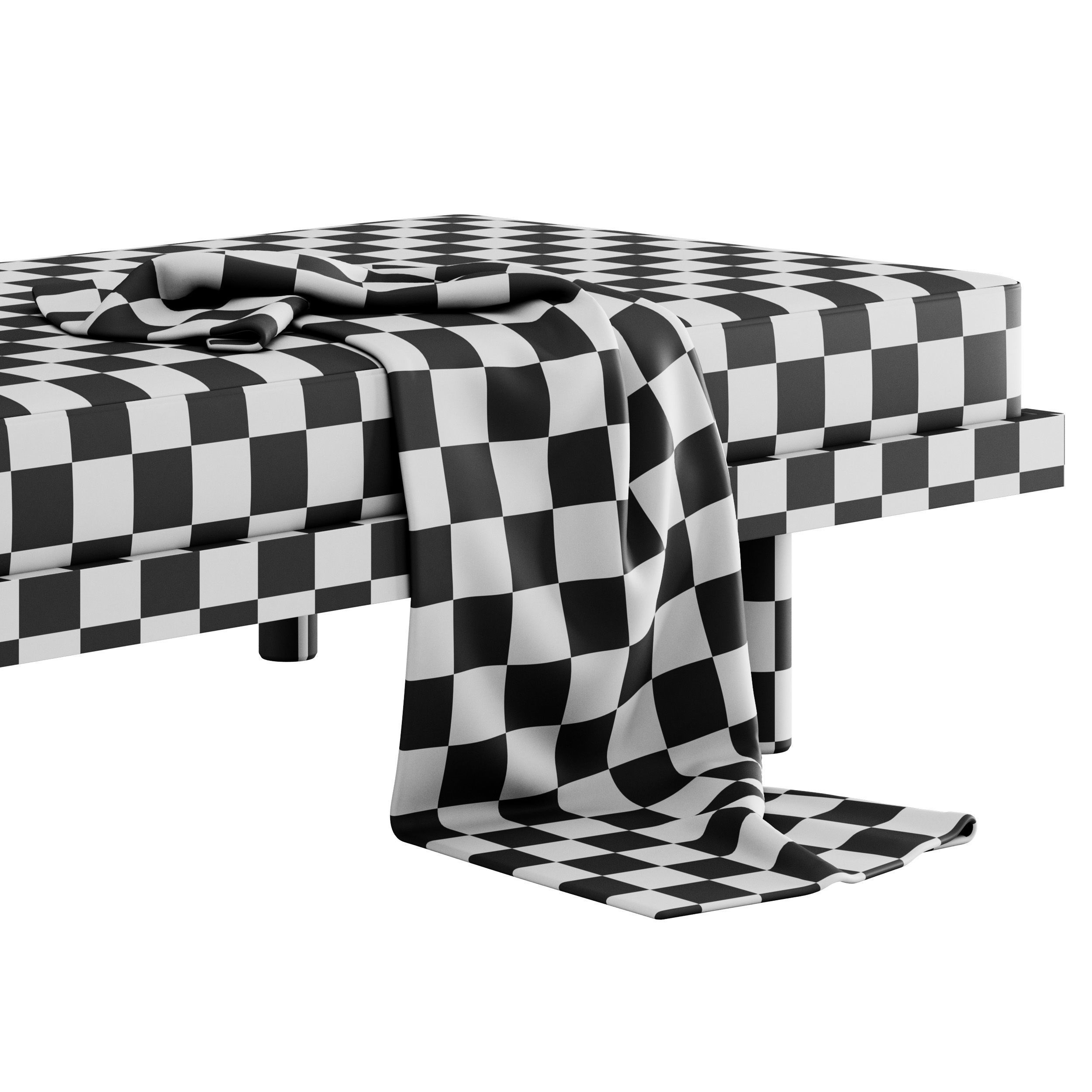 Modern Minimalist Daybed by Revival Rugs 3D model_17