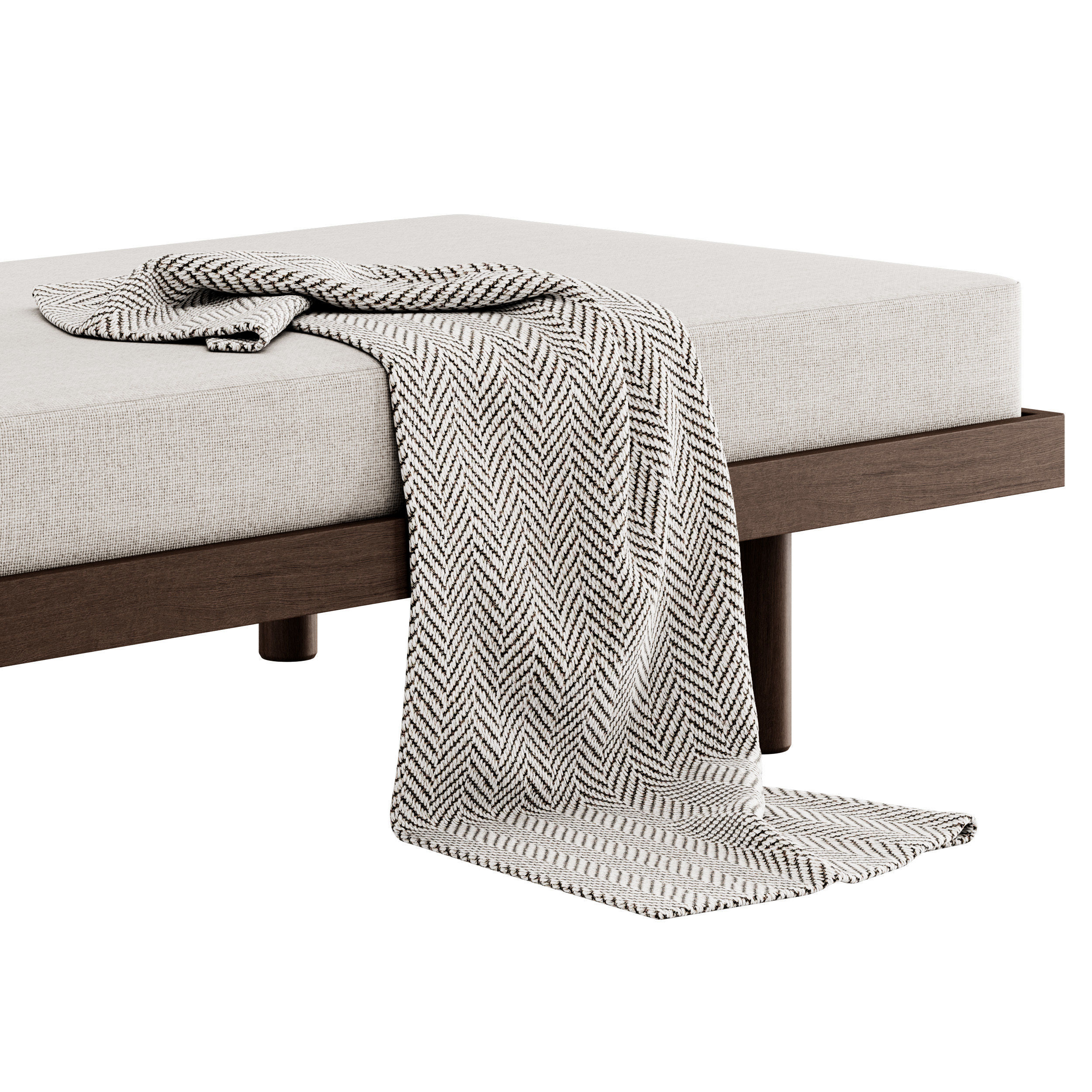 Modern Minimalist Daybed by Revival Rugs 3D model_4