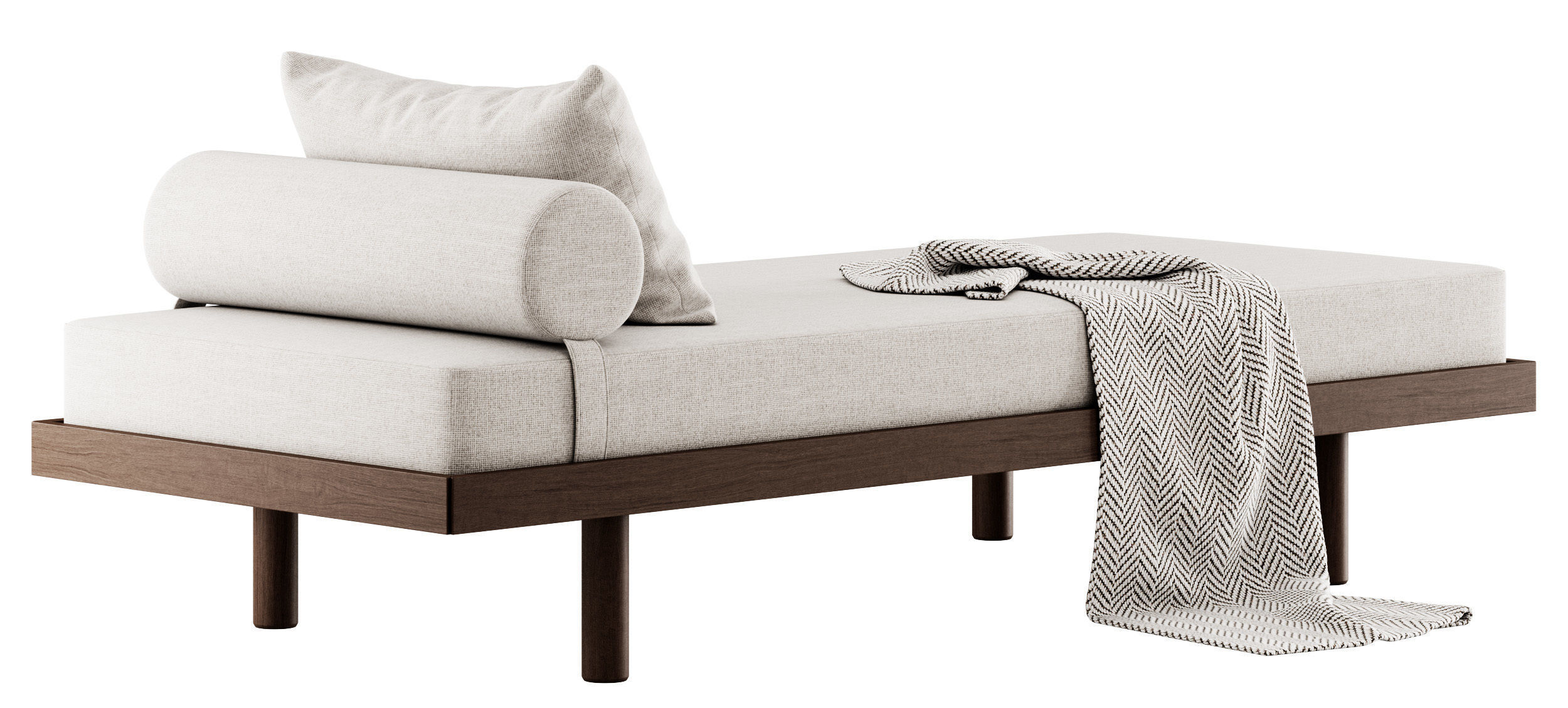 Modern Minimalist Daybed by Revival Rugs 3D model_7