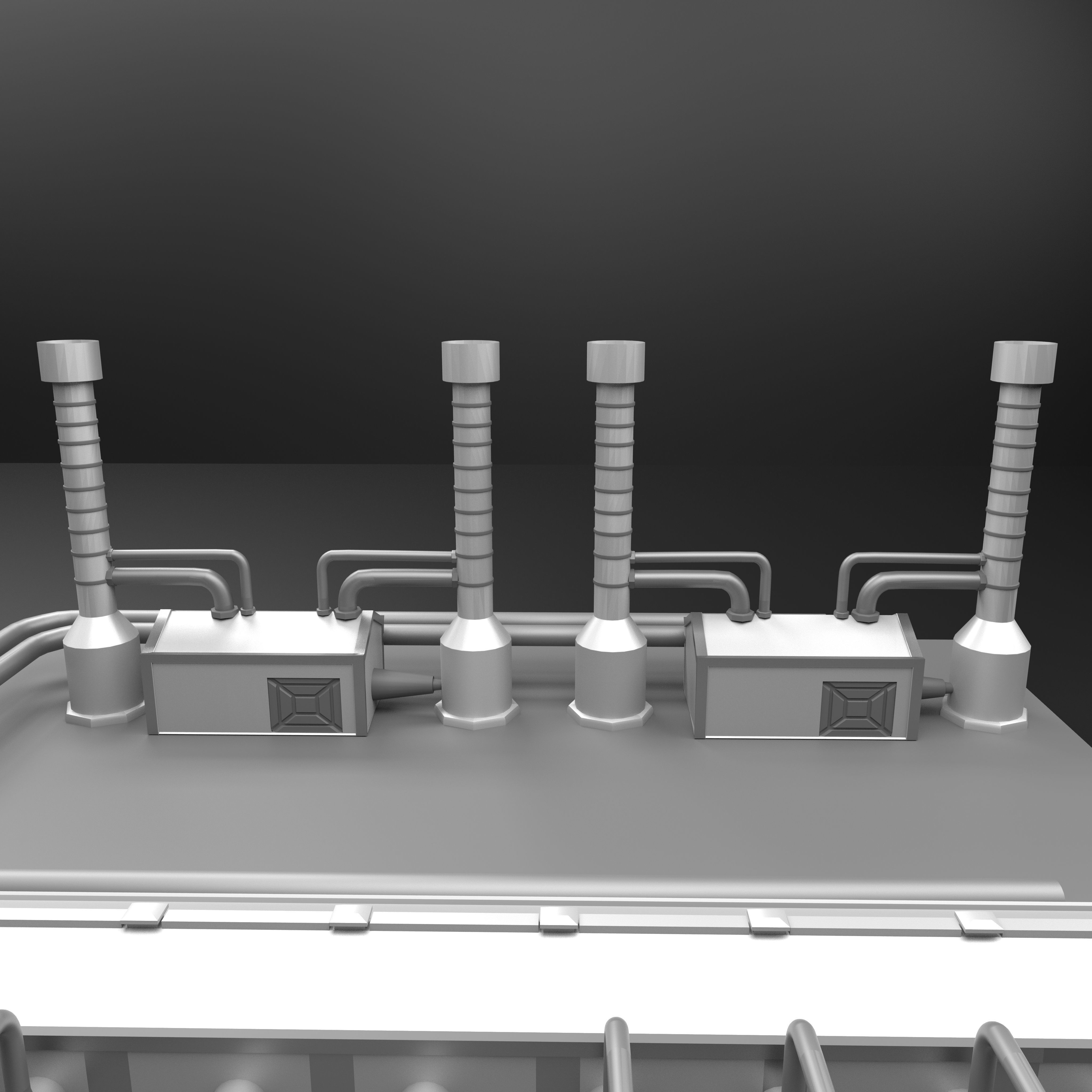 factory Low-poly 3D model_3