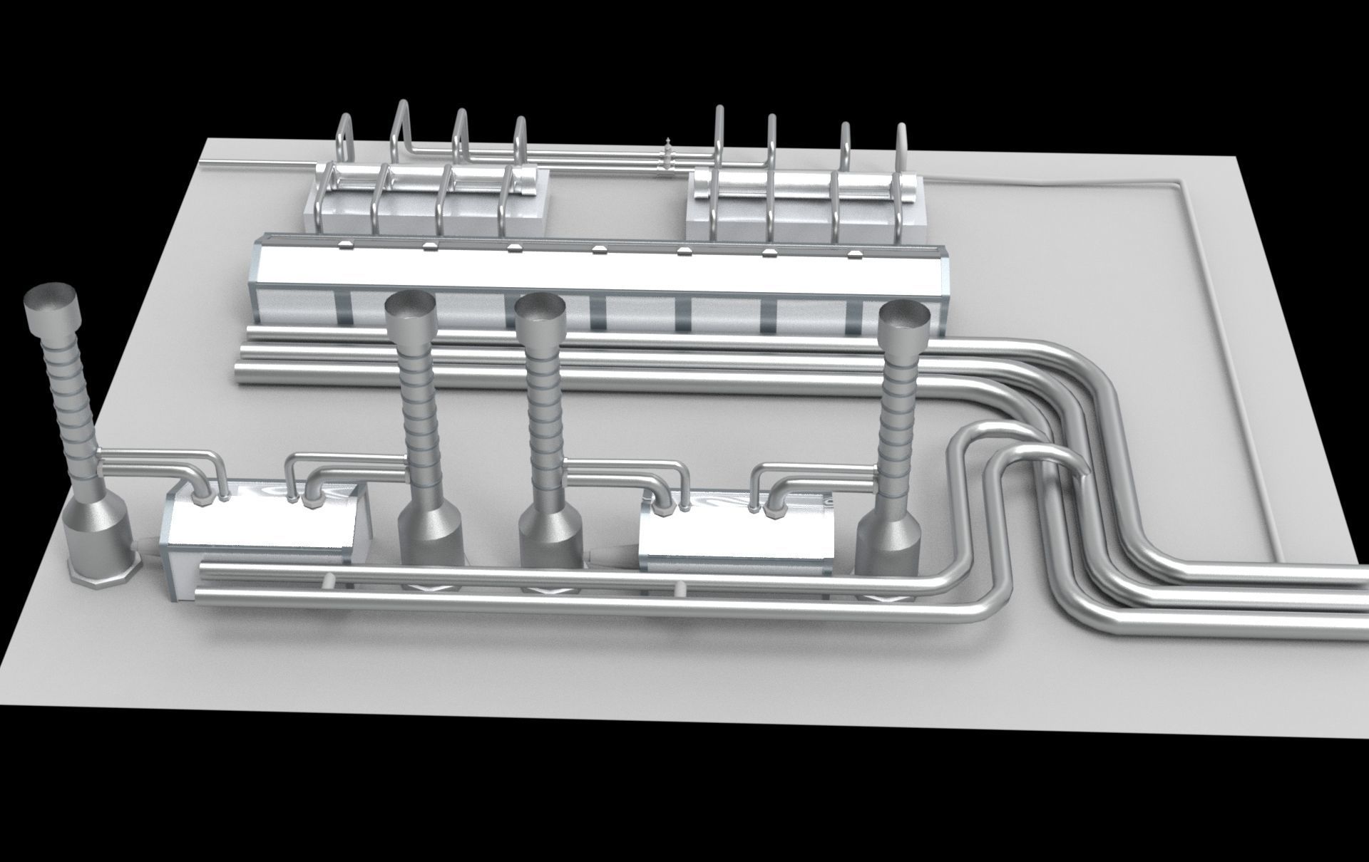 factory Low-poly 3D model_1
